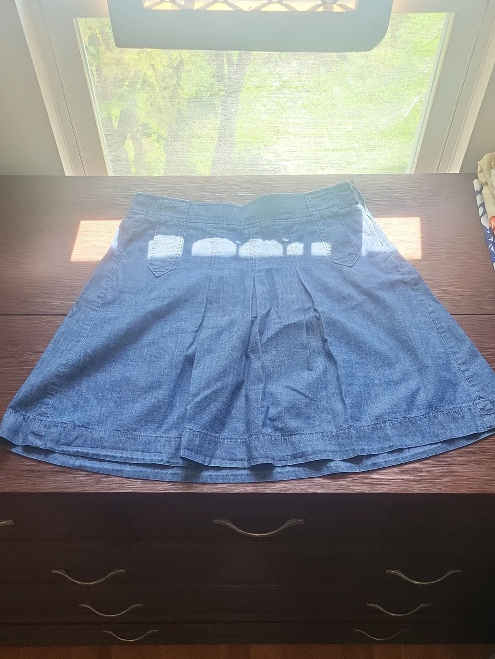 J. Crew Blue Denim A-Line Skirt